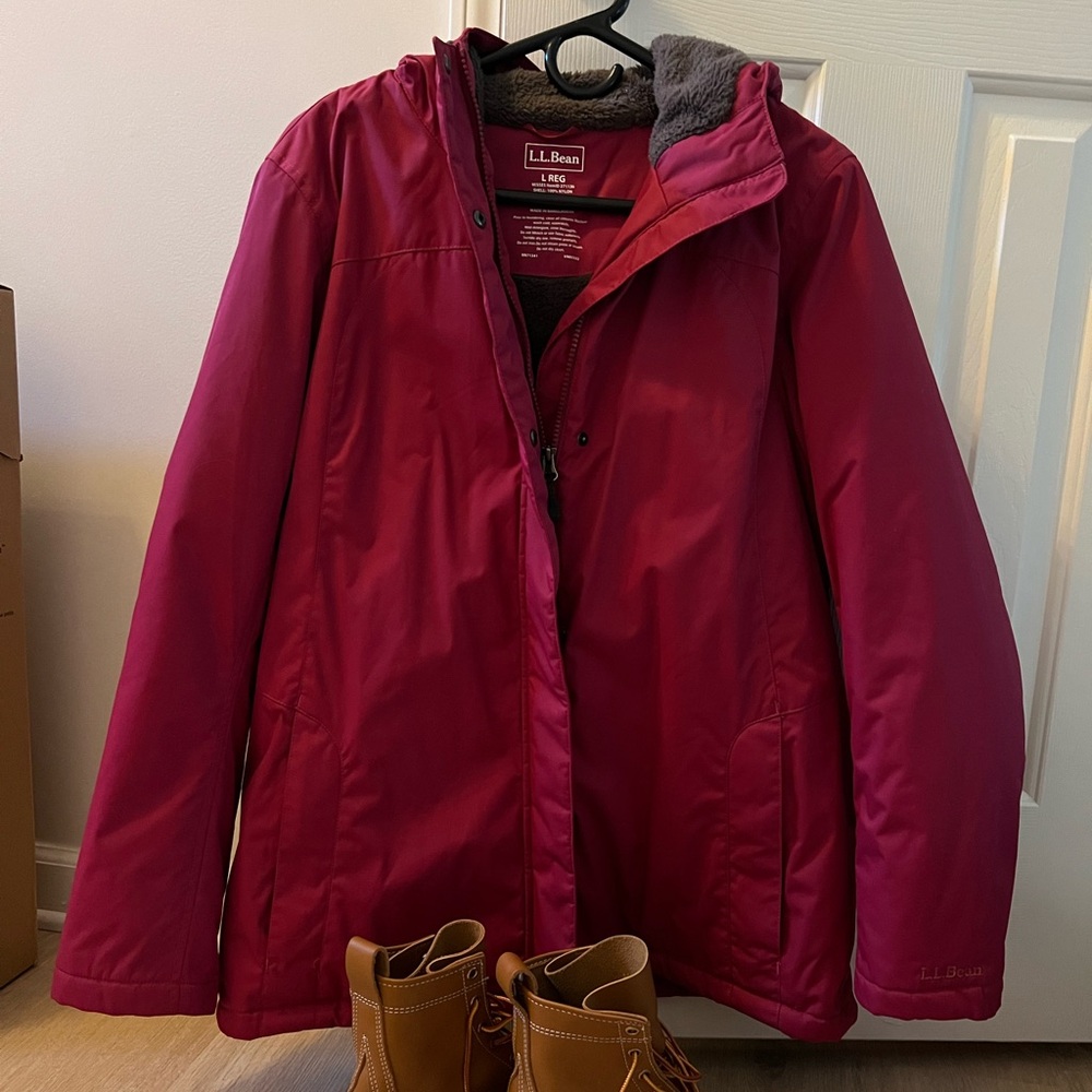 Women’s LL Bean Fleece Lined Winter Coat